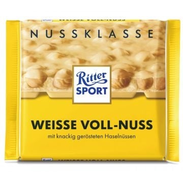 Ritter Sport - Weisse Voll-Nuss 100 Grammes