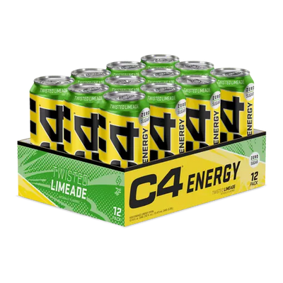 C4 - Energy Drink Zero Sugar Twisted Limeade 330ml 12 Blikjes