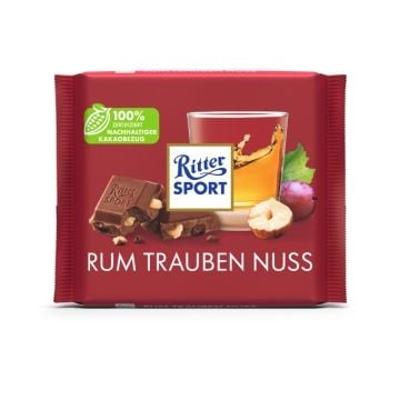 Ritter Sport - Rhum Trauben Nuss 100 Grammes