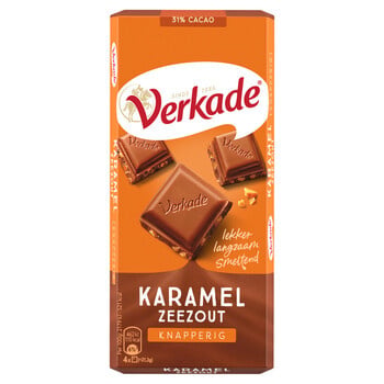 Verkade - Karamel Zeezout 111 Gram 12 Stück