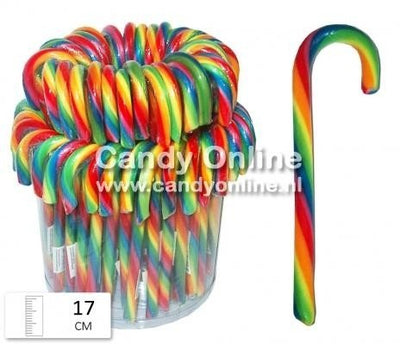 Candy Canes Rainbow 28 Gram 72 Stuks
