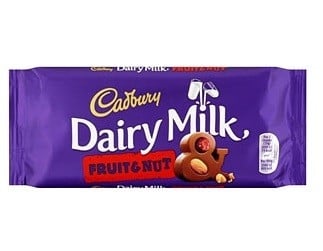 Cadbury - Dairy Milk Fruit & Nut 110 Gram