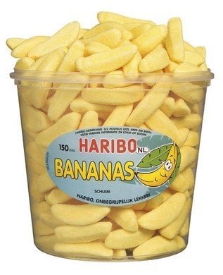 Haribo Silo Gesuikerde Banaantjes 150 Pièces 1050 Gram