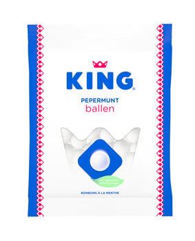 King - Pepermuntballen 250 Gram 12 Stuks