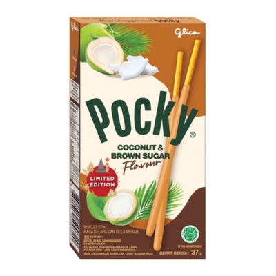 Pocky - Noix de coco et sucre brun 37 grammes