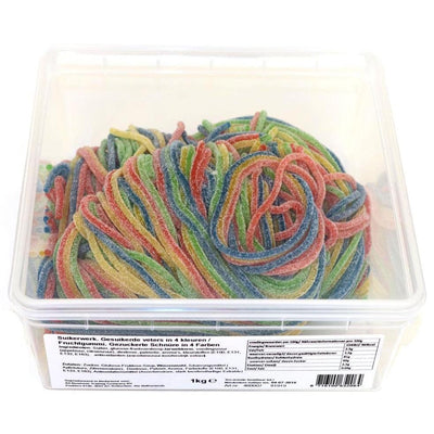 Saure farbige Schnürsenkel 1 Kilo