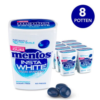 Mentos - Insta White Blue System 8 Stuks