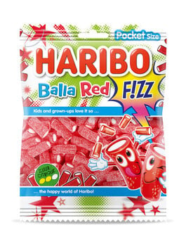 Haribo - Balla Red Fizz 70 Gram 28 Pièces