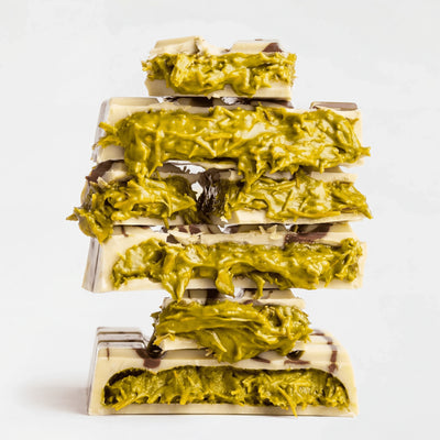 Dubai Chocolat Reep Wit - Pistache Knafeh (220g) extra weergave