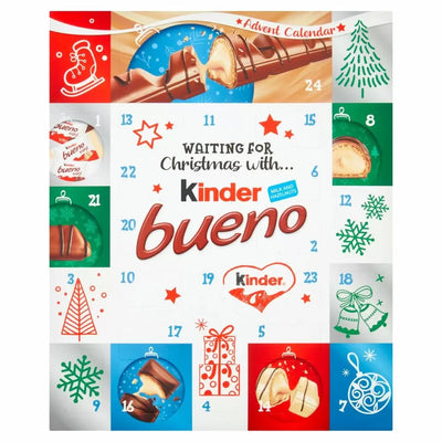 Kinder - Bueno Milch-Haselnuss-Adventskalender 167 Gramm