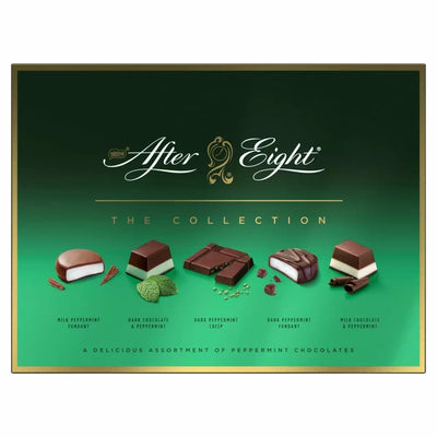 After Eight – Zartbitter- und Vollmilch-Pfefferminzschokoladenbox, 199 Gramm