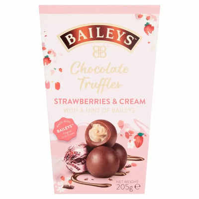 Baileys - Schokoladentrüffel Erdbeeren & Sahne Schachtel 205 Gramm