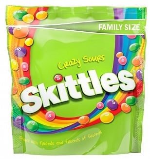 Skittles - Sours Pouch 196 Gram