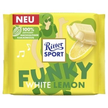 Ritter Sport - Funky White Lemon 100 grammes