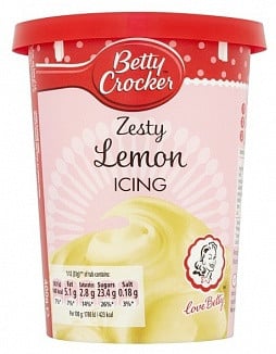 Betty Crocker - Spritzige Zitronenglasur 400 Gramm