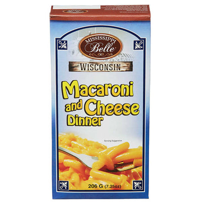 Mississippi Belle Wisconsin - Macaroni and Cheese Dinner 206 Gram