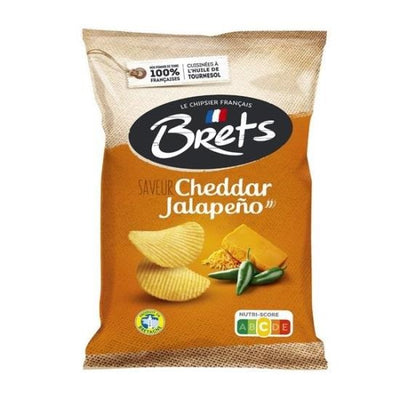 Brets - Cheddar Jalapeno Chips 125 Gram 10 Stück
