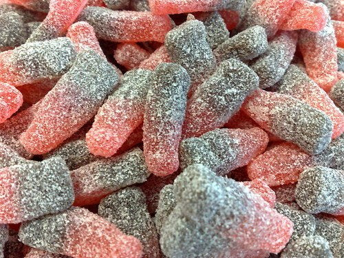 zure kers cola snoep, kers cola snoepjes