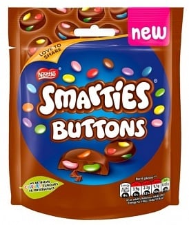Smarties - Buttons Milchbeutel 90 Gramm