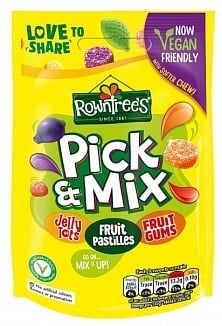 Rowntree - Gemischter Beutel, vegan, 150 Gramm