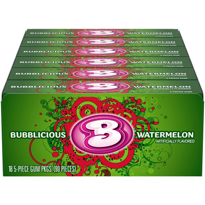 Bubblicious - Watermelon Bubble Gum18 Pieces