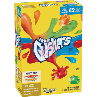 Fruit Gushers Variety Pack 42ct 25.5g – Case