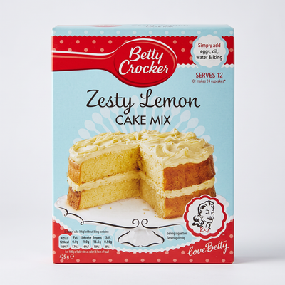 Betty Crocker - Zesty Lemon Cake Mix 425 Gram ( UK )