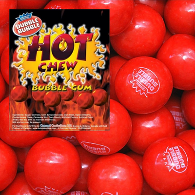 Dubble Bubble - Hot Chew Cinnamon Gumballs 1 Kilo