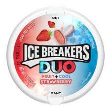Ice Breakers - DUO Erdbeer-Minzpastillen 36 Gramm