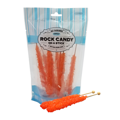 Espeez Orange Rock Candy on a Stick 8-Pack 184,1 Gram