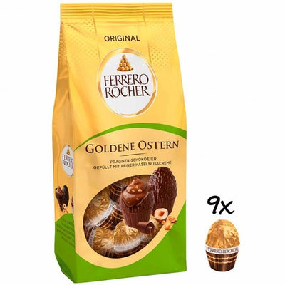 Ferrero Rocher - Goldene Ostern Original Schokoeier 90 Gramm
