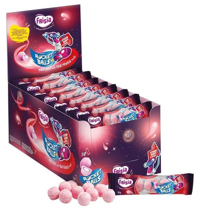 Frisia - Rocket Balls Strawberry 5-strip 50 Pieces