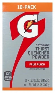 Gatorade - Thirst Quencher Powder Fruit Punch 35 Gram 10-Pack