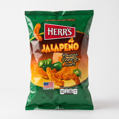 Herr's - Baked Cheese Curls Jalapeño 170 Gram