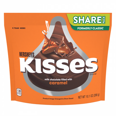 Hershey's - Milchschokoladenküsse mit Karamellfüllung, 286 Gramm