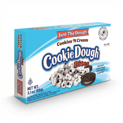 Just The Dough - Cookie Dough Bites Cookies 'N Cream 88 Gram