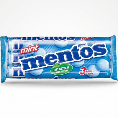 Mentos - Menthe, paquet de 3, 114 g