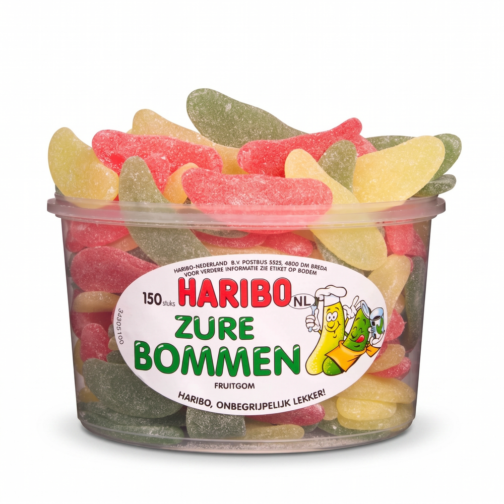Haribo Silo Zure Bommen 150 Stuks 1350 Gram