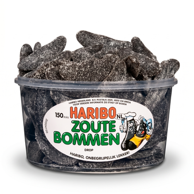 Haribo Silo Zoute Bommen 150 Stuks 1350 Gram