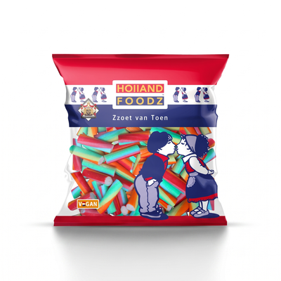 Holland Foodz - Regenboogstokjes 500 Gram