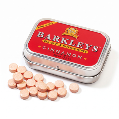 Barkleys - Mini Menthes Cannelle Sans Sucre 15 Grammes