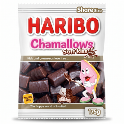 Haribo - Guimauves Chamallows Soft-Kiss 175 grammes