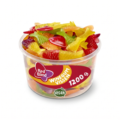 Red Band Silo Winegum Vissen 100 StĂŒck 1200 Gram