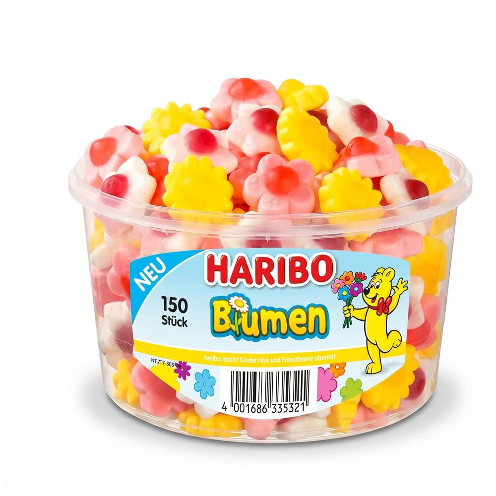 Haribo - Silo Blumen 150 Stuks 1020 Gram