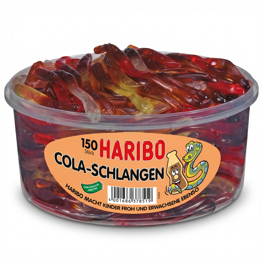 Haribo - Silo Cola Slangen 150 Stuks 1050 Gram