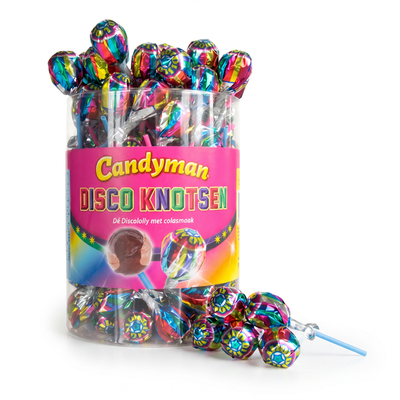 Candyman - Disco Cola Knotsen 1300 Gram 100 Pièces
