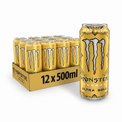 Monster - Ultra Golden Pineapple Zero 500ml 12 Pieces