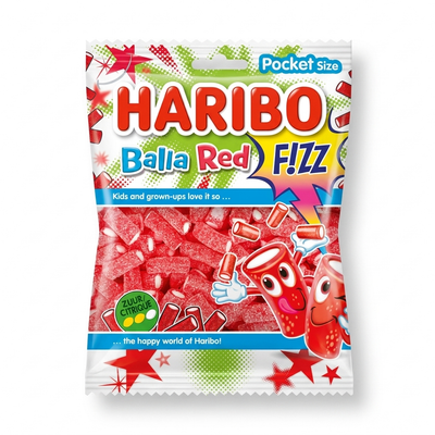 Haribo - Balla Red Fizz 70 Gramm