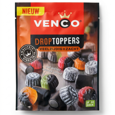 Venco - Droptoppers Veelzijdig Zacht 225 Gram
