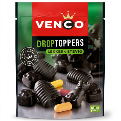 Venco - Droptoppers Lekker Stevig 225 Gram
